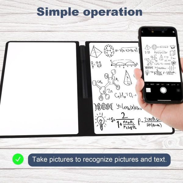 A5 Whiteboard Notebook Portable Erasable Draft Book Note Message Board (Cyan) - Image 5
