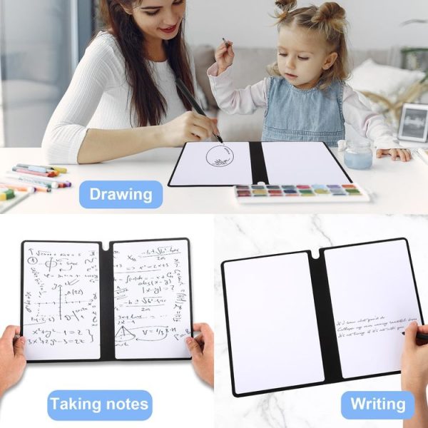 A5 Whiteboard Notebook Portable Erasable Draft Book Note Message Board (Cyan) - Image 6