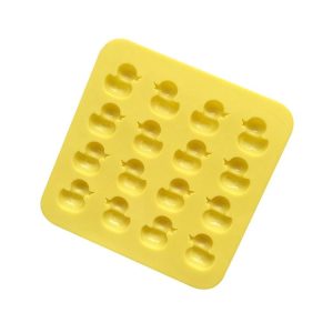 Cute Yellow Duck Silicone Chocolate Mould Fire Lacquer Wax Mold (Yellow)