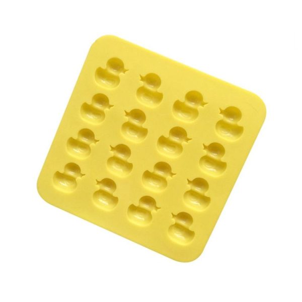 Cute Yellow Duck Silicone Chocolate Mould Fire Lacquer Wax Mold (Yellow)