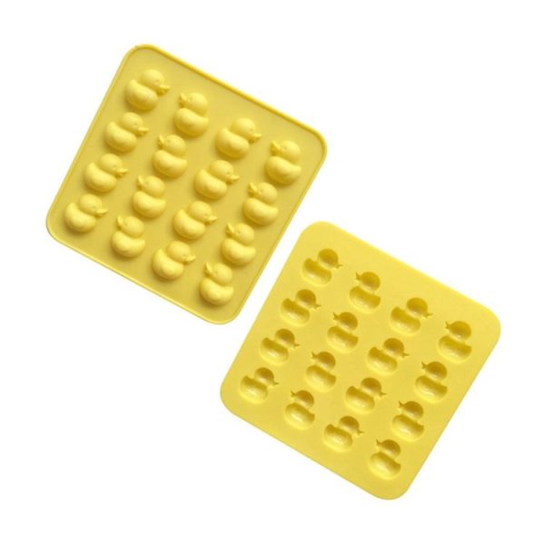 Cute Yellow Duck Silicone Chocolate Mould Fire Lacquer Wax Mold (Yellow) - Image 2