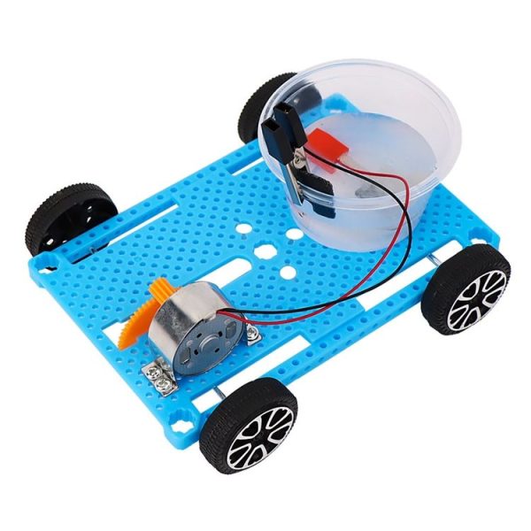 DIY Assembling Salt Water Power Vehicle Science Technology Experiment Material Kit Creator Toy