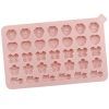 34 Grids Cats Butterfly Flower Silicone Mould DIY Cookie And Candy Decoration Molds (Pink) - Image 2