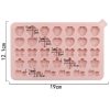 34 Grids Cats Butterfly Flower Silicone Mould DIY Cookie And Candy Decoration Molds (Pink) - Image 3