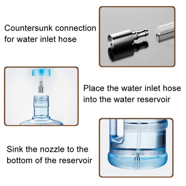 KAMJOVE Barrel Water Inlet Pipe Countersunk Head 304 Stainless Steel Upper Water Pipe Sinker Head (Stainless Steel Color) - Image 6