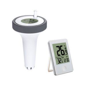 Summer Pool Bathtub Thermometer Wireless Floating Fish Tank Temperature Meter (White)