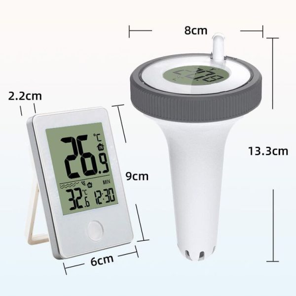 Summer Pool Bathtub Thermometer Wireless Floating Fish Tank Temperature Meter (White) - Image 3