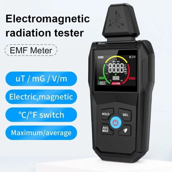 MESTEK EMF01 Electromagnetic Radiation Detector Highly Sensitive 3-Axis Sensing Probe - Image 2