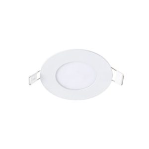 Recessed Concealed Ceiling Downlight Household Wide Voltage Thin Tube Panel Light, Model: 3W Round Opening 75mm (6000K White Light)