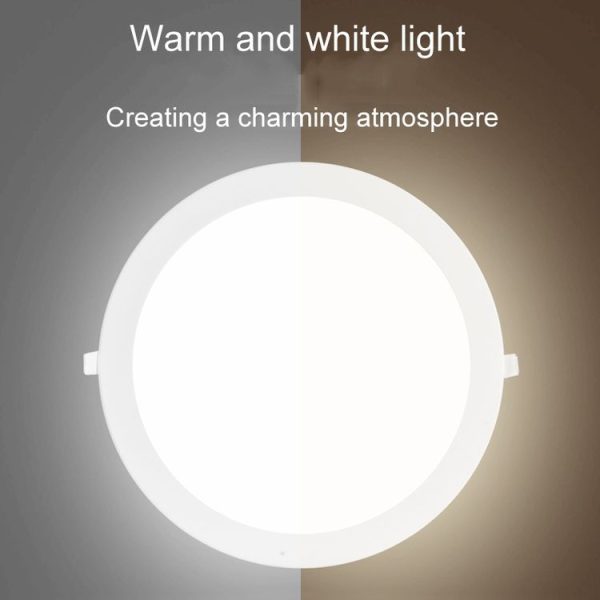 Recessed Concealed Ceiling Downlight Household Wide Voltage Thin Tube Panel Light, Model: 3W Round Opening 75mm (6000K White Light) - Image 6