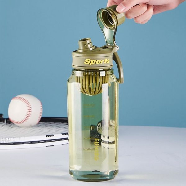 750ml Large Capacity Outdoor Portable Sports Fitness Water Cup With Tea Strainer (Pink) - Image 7