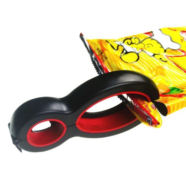 Multifunctional 4 In 1 Bottle Opener Household Saving Force Opener Style 1 (Black Red) - Image 6