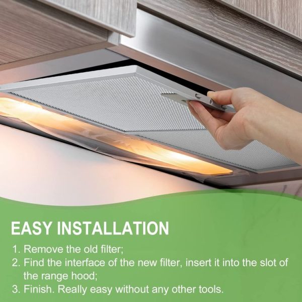 Broan Nutone BPS1FA36 Range Hood Filter Aluminum Grease Filters - Image 5