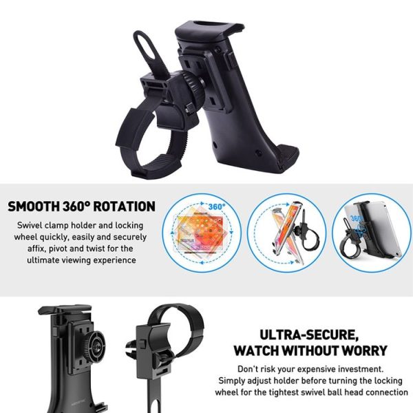 Bicycle Motorcycle Fitness Equipment Baby Carriage Mobile Phone Tablet Universal Holder - Image 3