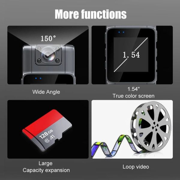 L11 2K WIFI Version 1.54 Inch IPS Screen Mini Body Camera Night Vision Digital Video Recorder Sports DV - Image 5