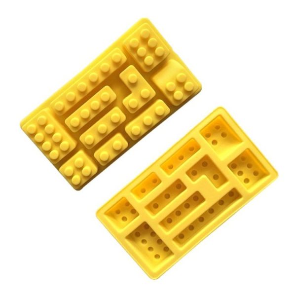 Block Silicone DIY Baking Molds Handmade Aroma Soap Mould (Yellow) - Image 2