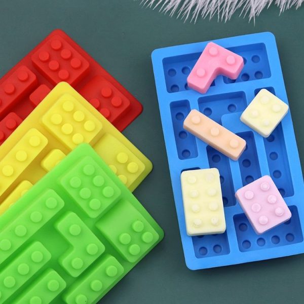 Block Silicone DIY Baking Molds Handmade Aroma Soap Mould (Yellow) - Image 4