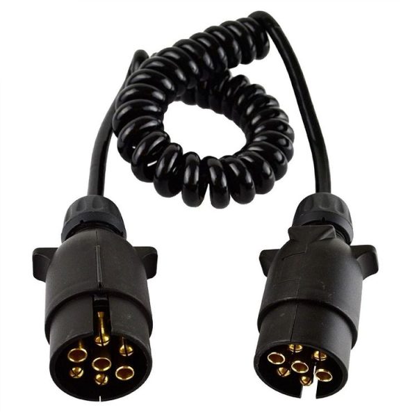 European 7 Pin 12 Volt Car Trailer Connector With Wire (1101)