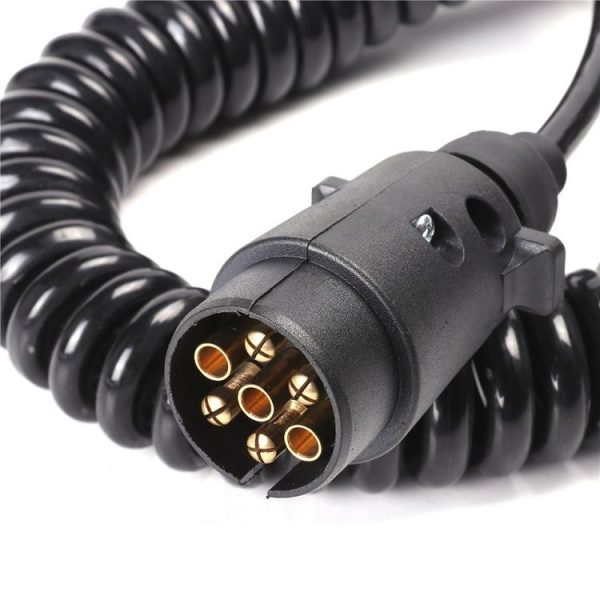European 7 Pin 12 Volt Car Trailer Connector With Wire (1101) - Image 3