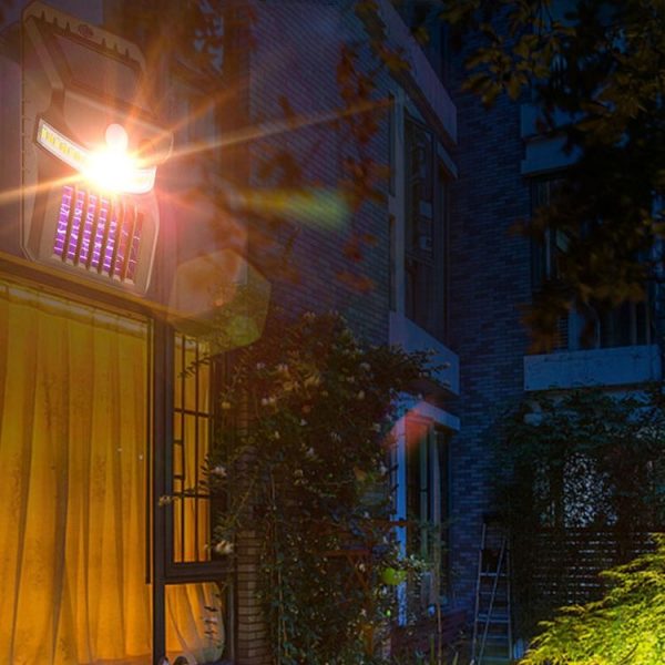 E-SMARTER W792 LED Solar Wall Light With Purple Light Mosquito Control Function Human Intelligent Sensor Outdoor Garden Lamp, Specification: White Light - Image 10