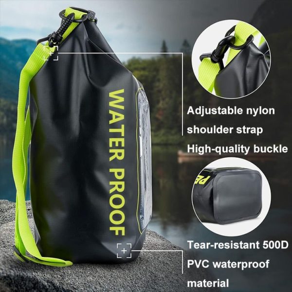 2 In 1 Outdoor Cycling Crossbody Phone Bag PVC Swimming IPX6 Waterproof Bag, Size: 2L (Black) - Image 6