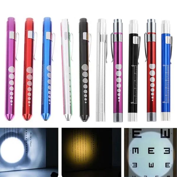 E-SMARTER Multifunctional Pen Flashlight Graduated LED Penlight, Color Random Delivery, Style: Convex Head White Light - Image 7