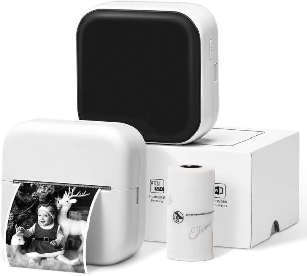 Phomemo M02X Inkless Pocket Printer Bluetooth Thermal Portable Sticker Maker Machine (White)