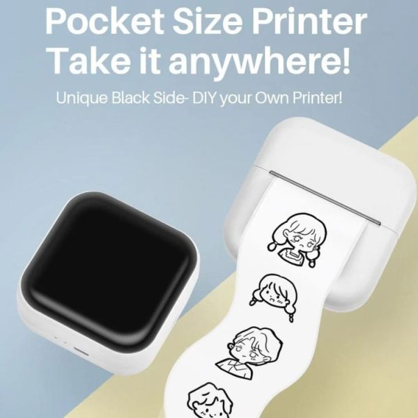 Phomemo M02X Inkless Pocket Printer Bluetooth Thermal Portable Sticker Maker Machine (White) - Image 2