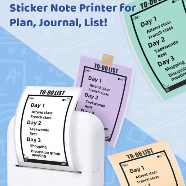 Phomemo M02X Inkless Pocket Printer Bluetooth Thermal Portable Sticker Maker Machine (White) - Image 8