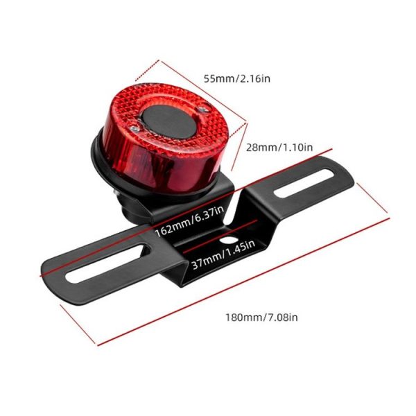BSDDP Brake Taillight Retro Waterproof Modified LED Light (Red) - Image 2