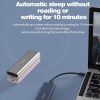 Blueendless M2815SN M.2 Dual Protocol Type-C 3.1 Mobile Hard Disk Box Laptop External SSD (Silver) - Image 12