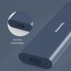 Blueendless M2815SN M.2 Dual Protocol Type-C 3.1 Mobile Hard Disk Box Laptop External SSD (Silver) - Image 9