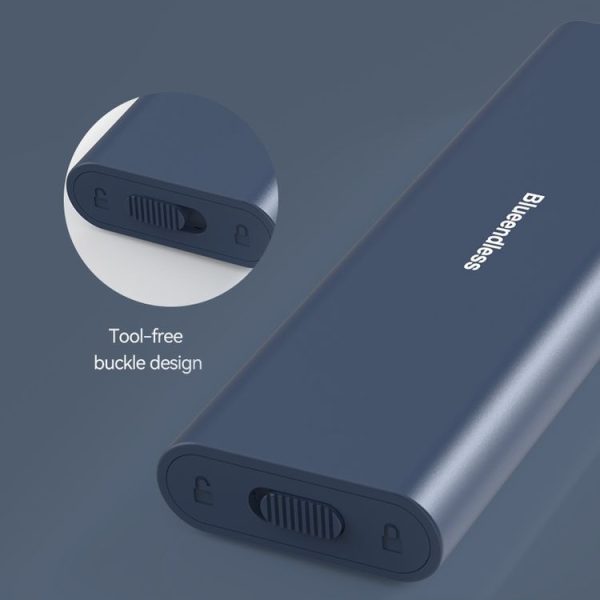 Blueendless M2815SN M.2 Dual Protocol Type-C 3.1 Mobile Hard Disk Box Laptop External SSD (Silver) - Image 9
