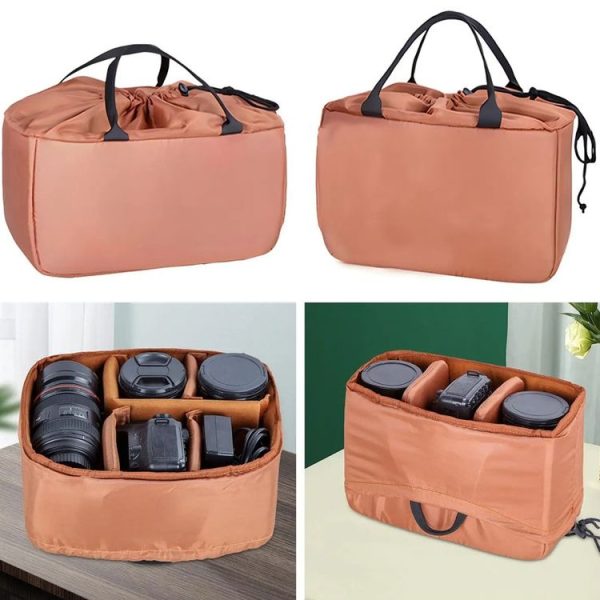 DSLR Camera Handbag Velvet Camera Inner Bag (Horizontal 007L) - Image 2