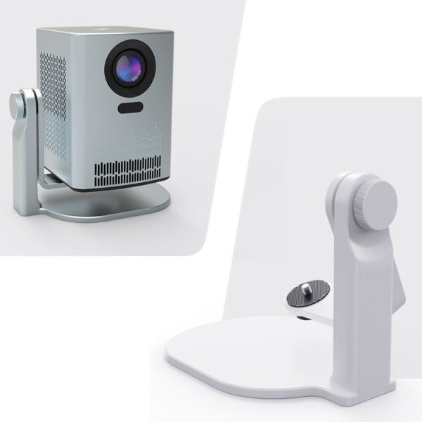 Projector 360 Degree Rotating Bracket Projection Flip Stand (White) - Image 3