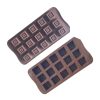 15 Grids Square Soap Mould DIY Silicone Chocolate Mold (Chocolate Color) - Image 2