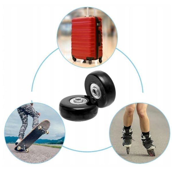 43mm x 18mm Luggage Suitcase Replacement Wheels Low Noise Spinner Wheels - Image 6
