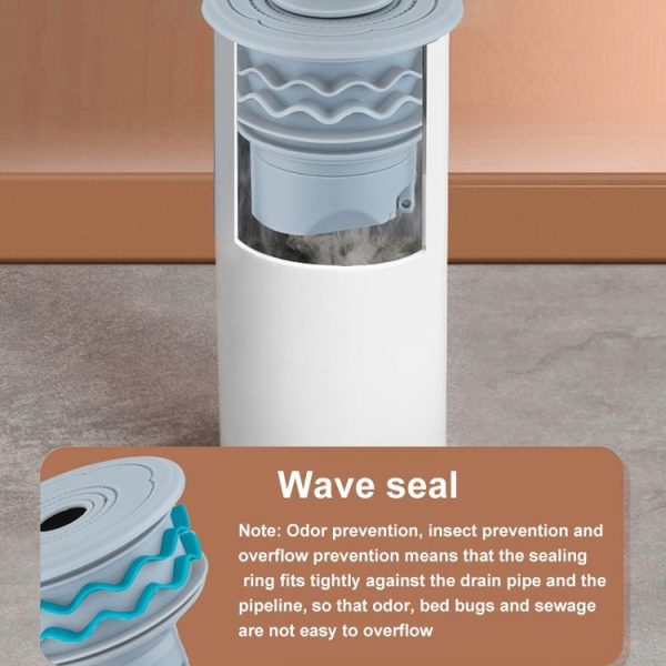 Silicone Sewer Pipe Deodorizing Seal Ring Sewer Seal Stopper For 50mm Pipe - Image 3