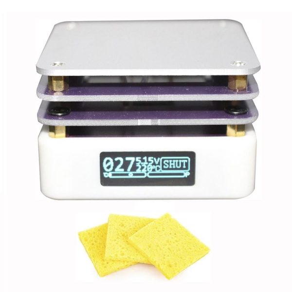 65W Welding Mini Constant Temperature Table LED Light Display, Model: With Clean Sponge