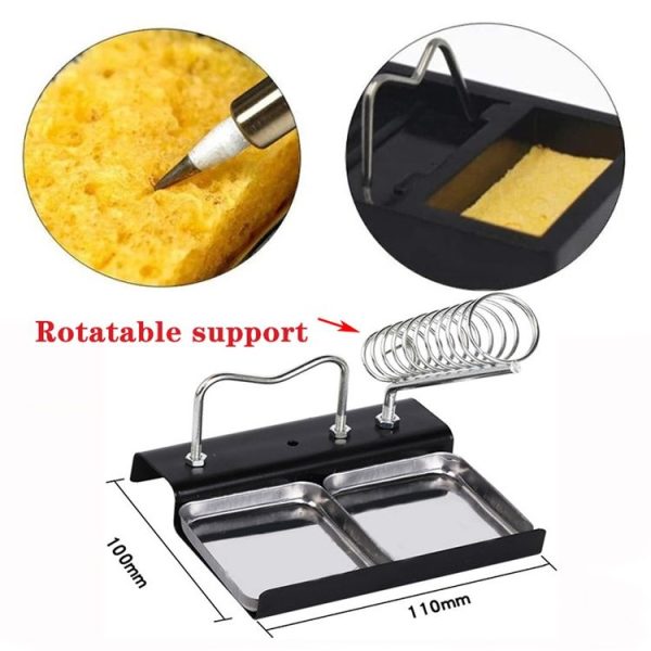 65W Welding Mini Constant Temperature Table LED Light Display, Model: With Clean Sponge - Image 3