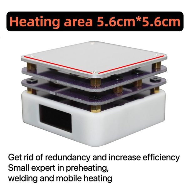 65W Welding Mini Constant Temperature Table LED Light Display, Model: With Clean Sponge - Image 7