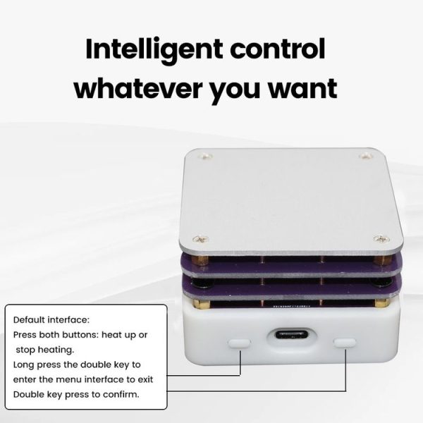 65W Welding Mini Constant Temperature Table LED Light Display, Model: With Clean Sponge - Image 9