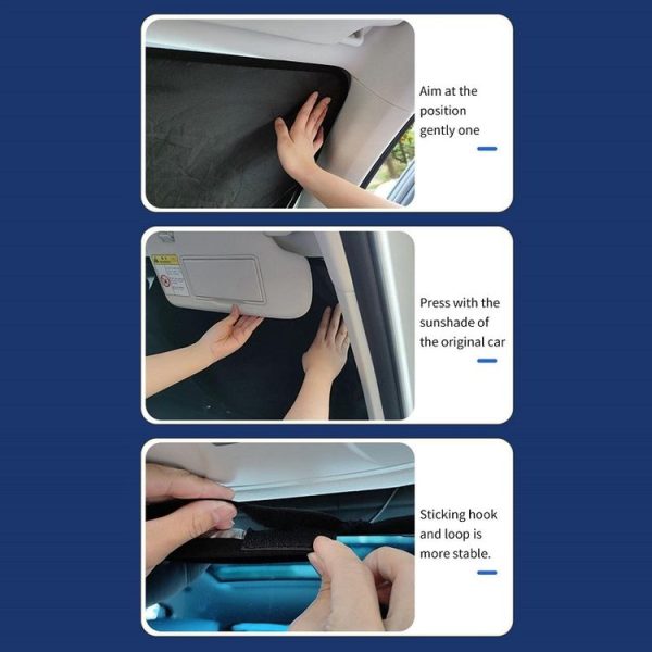 Car Windshield Sun Protection Heat Insulation Special-shaped Sunshade, Size: Small - Image 8