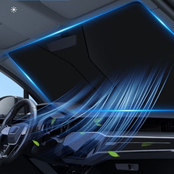 Car Windshield Sun Protection Heat Insulation Special-shaped Sunshade, Size: Small - Image 9