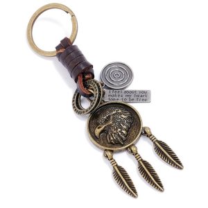 Eagle Retro Personality Pendant Simple Car Keychain Accessories