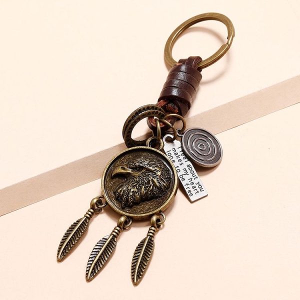Eagle Retro Personality Pendant Simple Car Keychain Accessories - Image 3