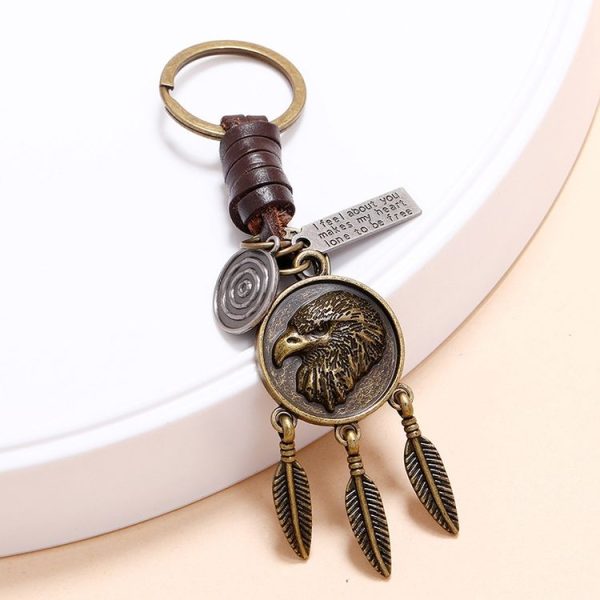 Eagle Retro Personality Pendant Simple Car Keychain Accessories - Image 4