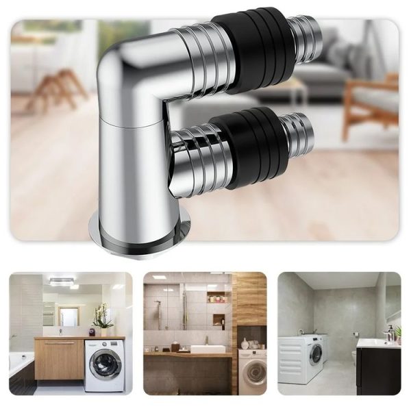 All-Copper Washing Machine Floor Drain Connector Hardware Pipe Accessories, Spec: Single Head Gray - Image 4