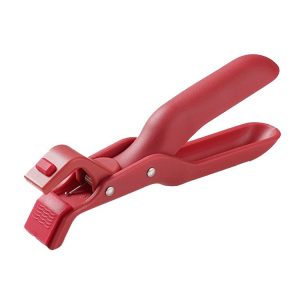Household Anti-Scald Dish Clip Kitchen Non-Slip Insulated Plate Holder (Rose Red)