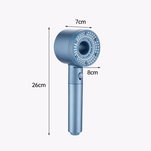 High-Pressure Handheld Shower Head With 5 Spray Modes Filtered Showerhead, Spec: Basic Silver - Image 11